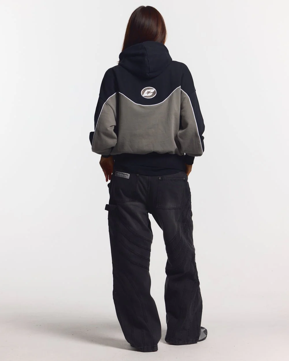 NO RISK ZIP HOODIE BLACK - Image 6
