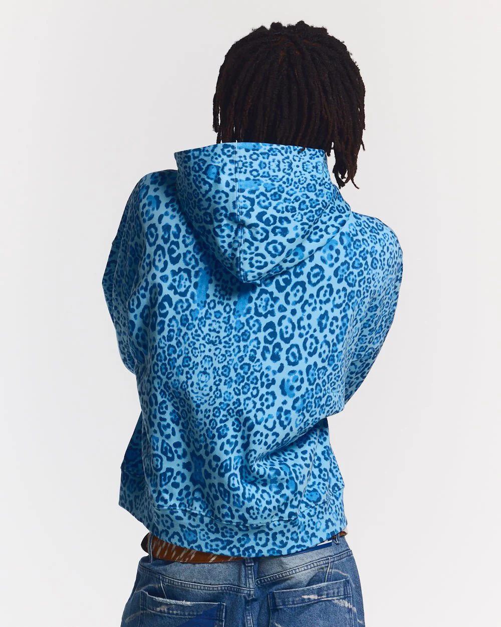 NOCTURNE BEAST ZIP HOODIE BLUE - Image 4