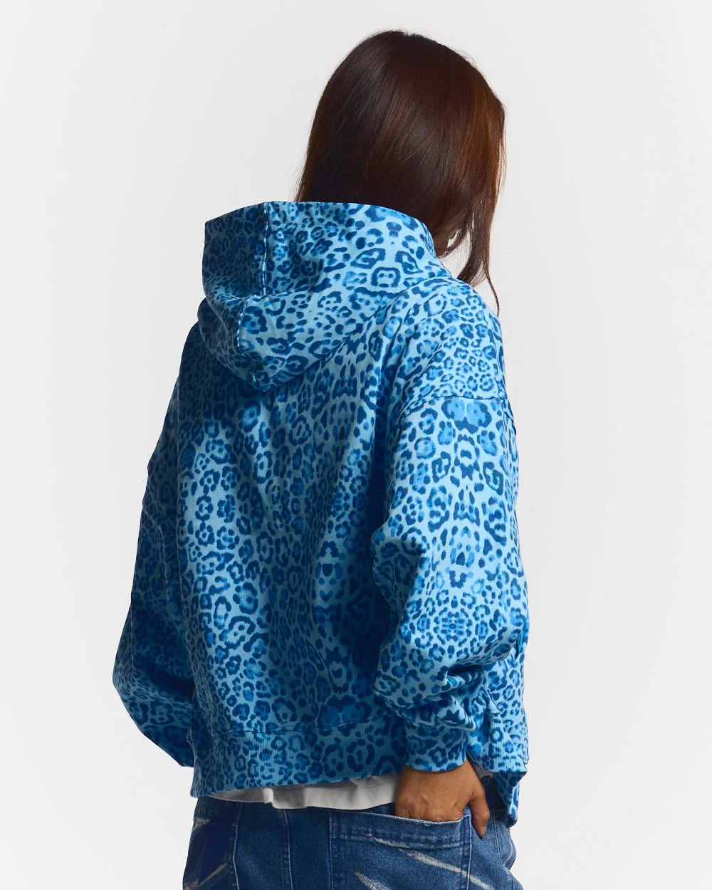 NOCTURNE BEAST ZIP HOODIE BLUE - Image 6