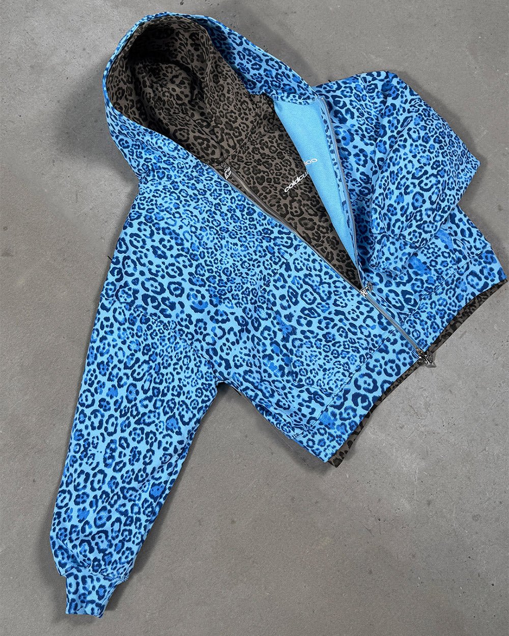 NOCTURNE BEAST ZIP HOODIE BLUE - Image 8