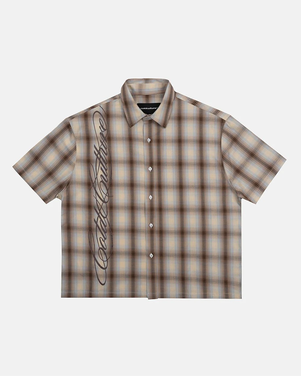 OFFICE SCRIPT SHIRT BEIGE