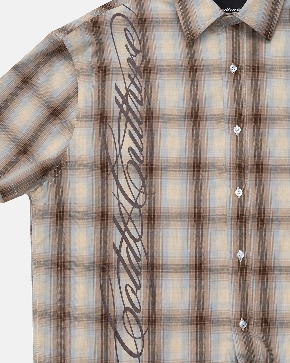 OFFICE SCRIPT SHIRT BEIGE - Image 5