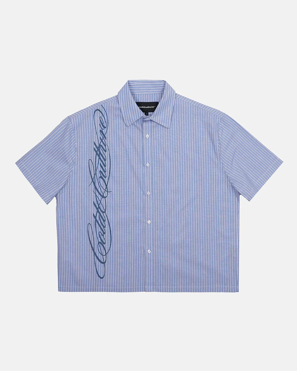 OFFICE SCRIPT SHIRT BLUE