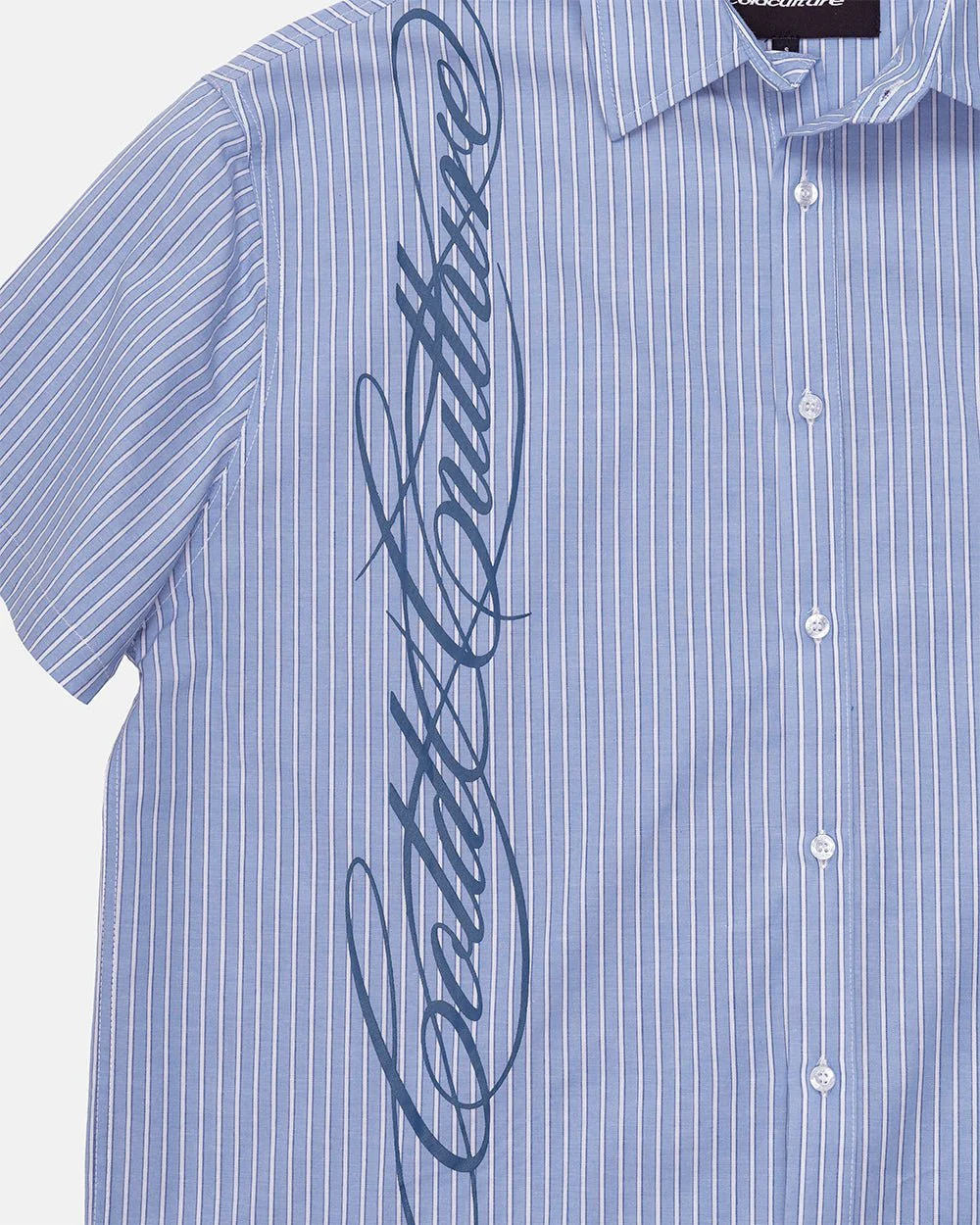 OFFICE SCRIPT SHIRT BLUE - Image 7
