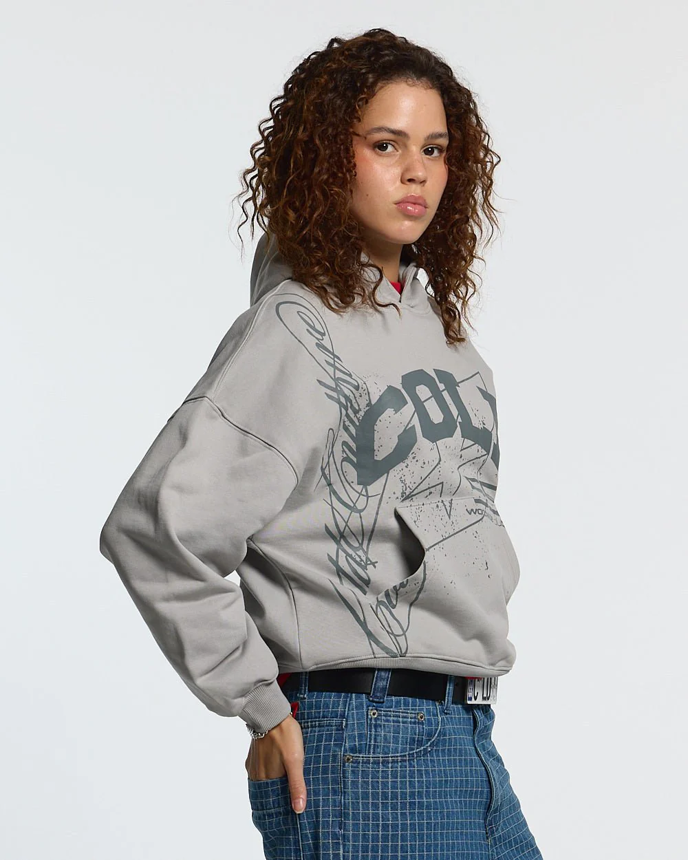 ON ROAD HOODIE GREY & GREEN - Image 5