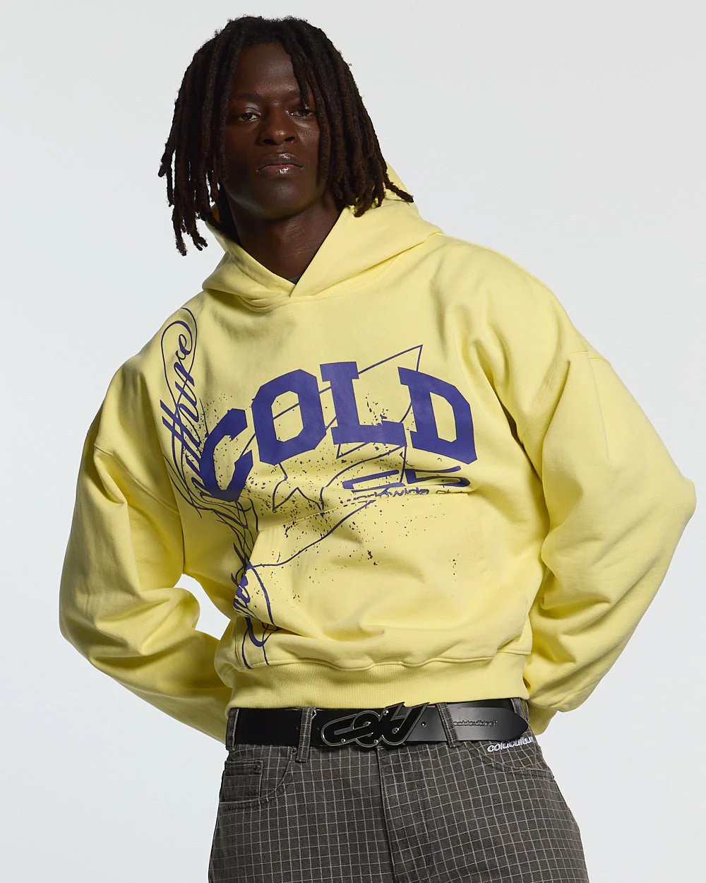 ON ROAD HOODIE YELLOW & BLUE - Image 2