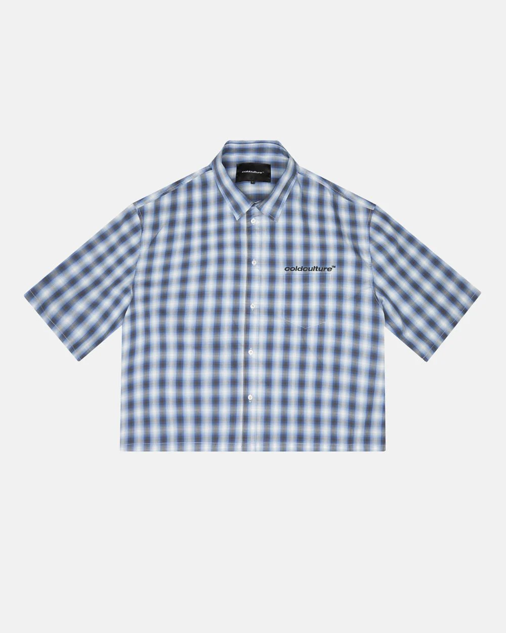 ONE POCKET SHIRT BLURRED BLUE