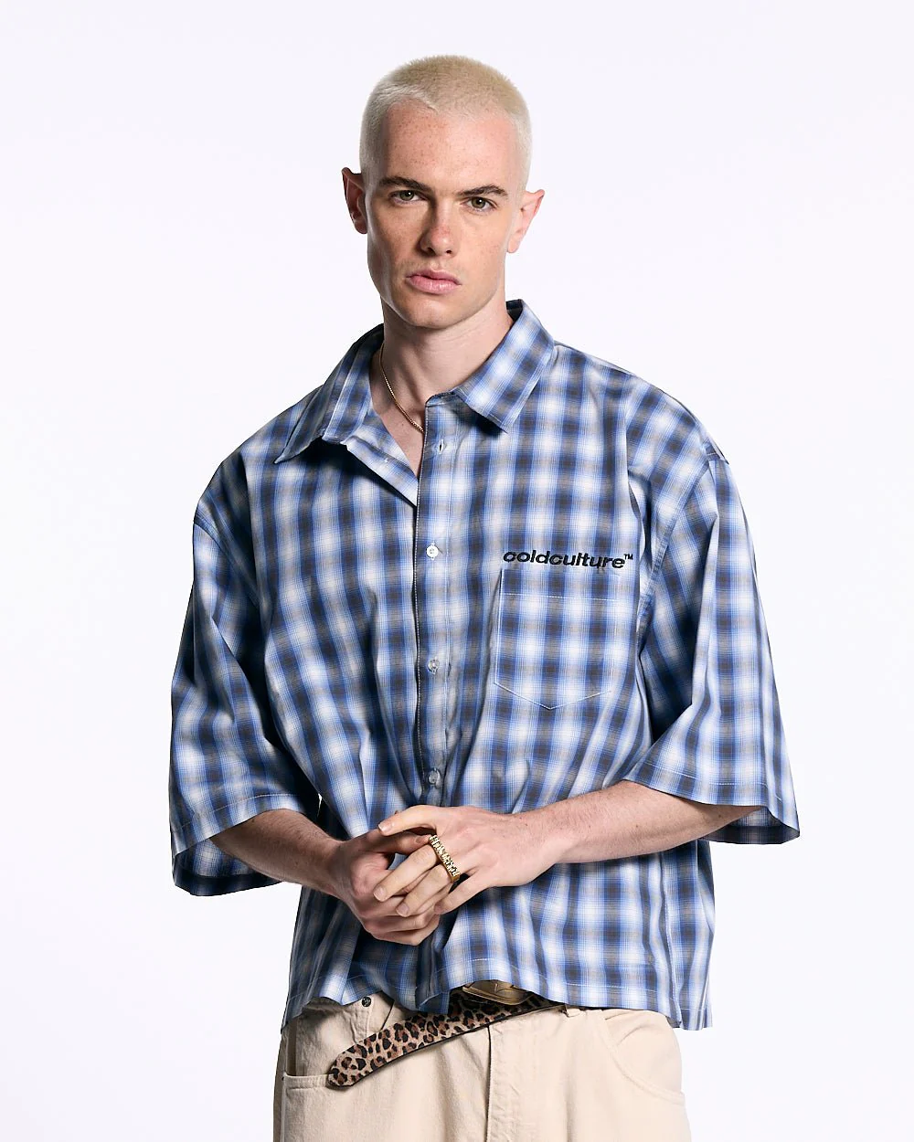 ONE POCKET SHIRT BLURRED BLUE - Image 2
