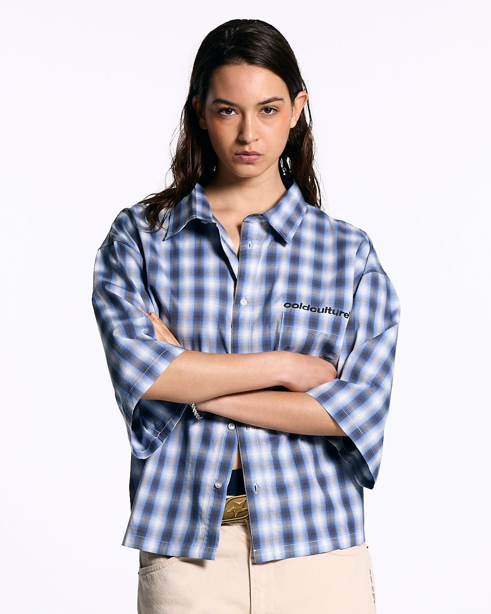 ONE POCKET SHIRT BLURRED BLUE - Image 5