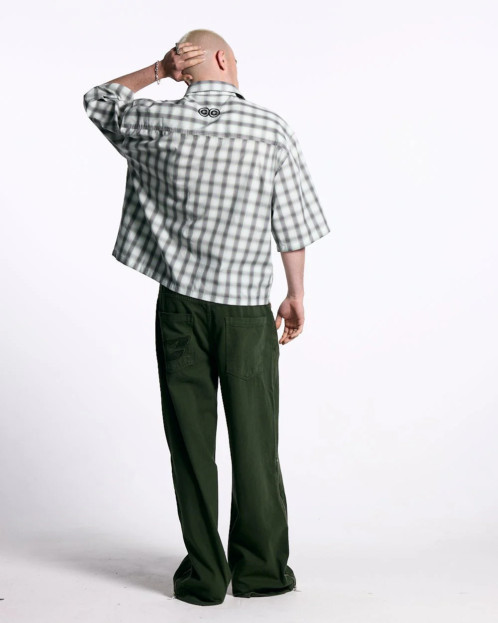 ONE POCKET SHIRT BLURRED GREEN - Image 4