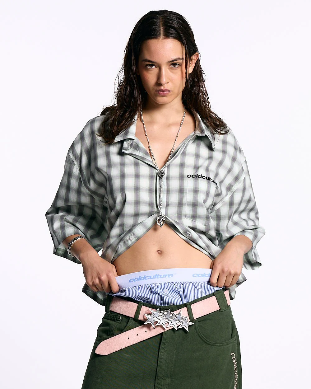 ONE POCKET SHIRT BLURRED GREEN - Image 5
