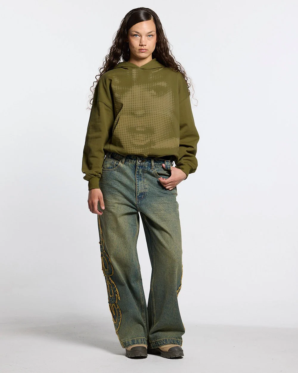 OOPS! HOODIE DARK GREEN - Image 5