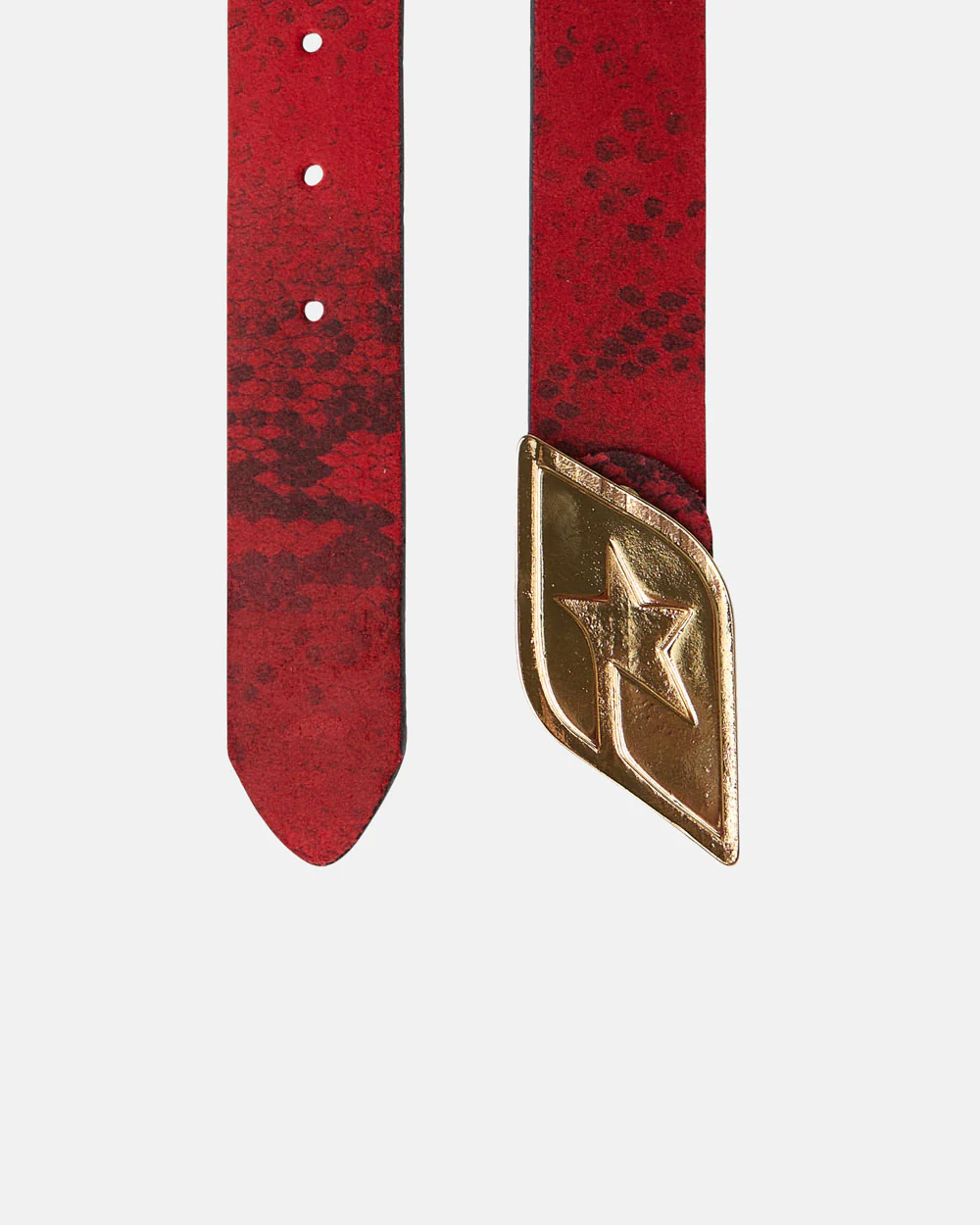 ORIGINAL LEATHER BELT RED SNAKE - Image 2