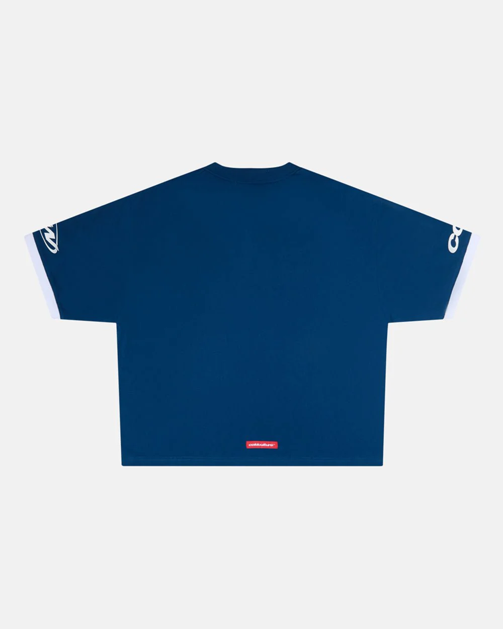 PANELS POLO TEE WHITE AND BLUE - Image 3