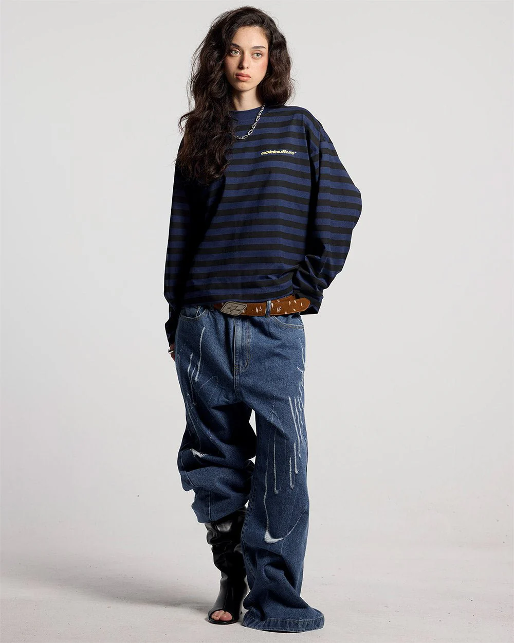 PARDON ME LONGSLEEVE BLACK & BLUE - Image 6