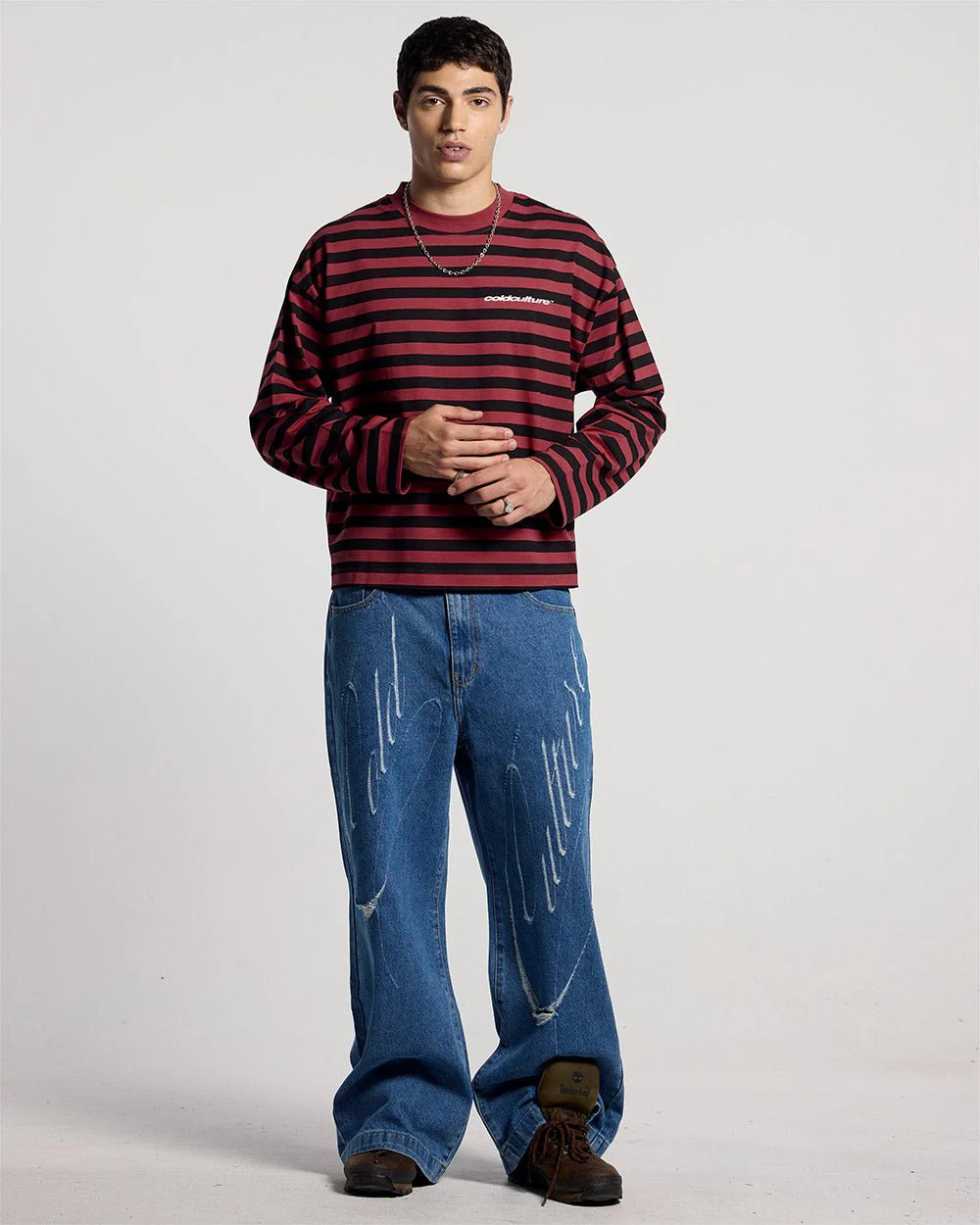 PARDON ME LONGSLEEVE BLACK & RED - Image 4