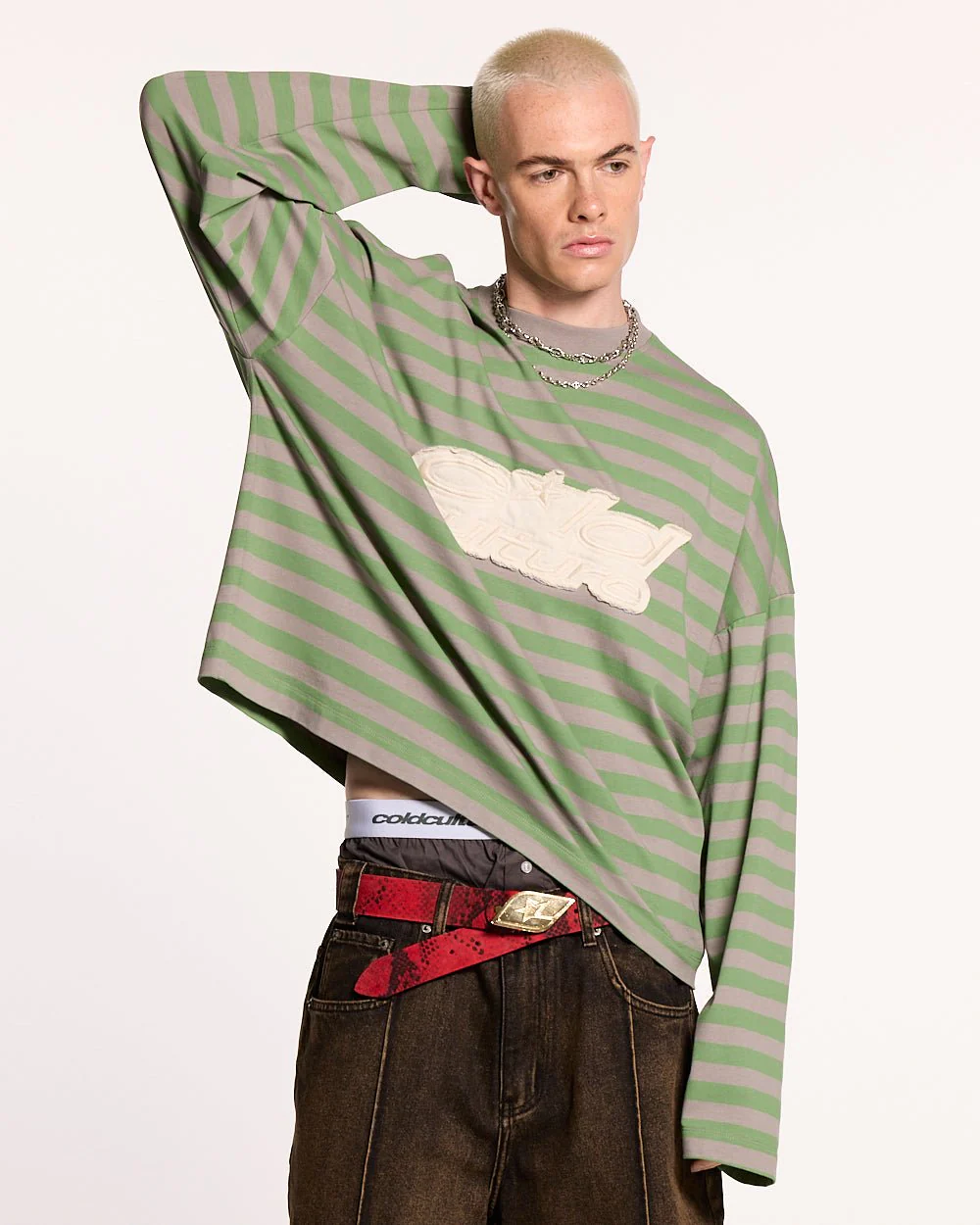 PARDON ME LONGSLEEVE GREEN & GREY - Image 2