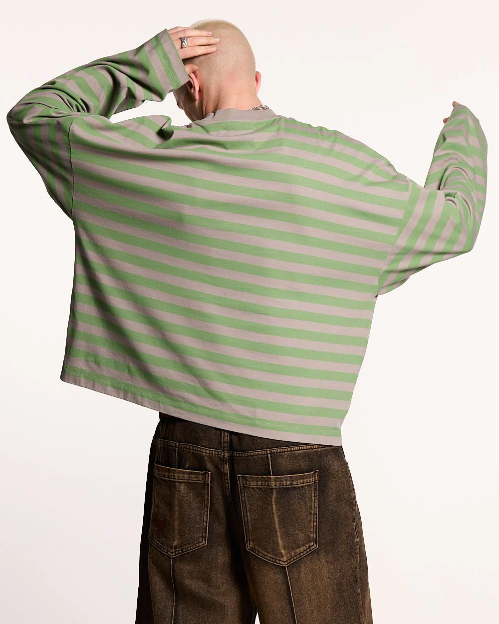 PARDON ME LONGSLEEVE GREEN & GREY - Image 4