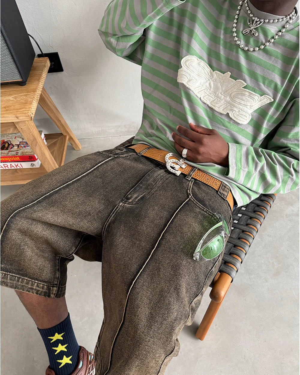 PARDON ME LONGSLEEVE GREEN & GREY - Image 7