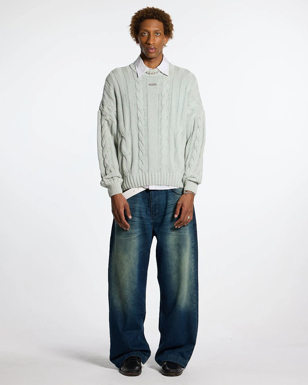 PATTERNED KNIT LIGHT BLUE - Image 5