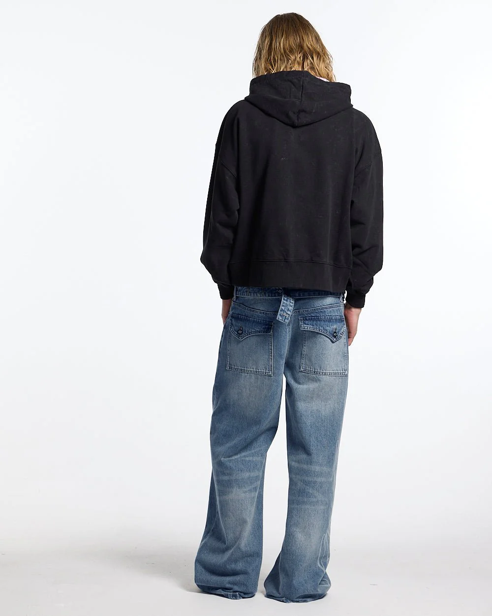 PERFECT SCRIPT PANTS BLUE DENIM - Image 9