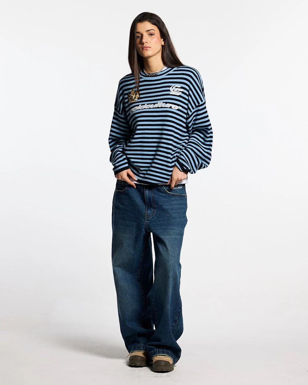 PHARREL LONGSLEEVE DARK & LIGHT BLUE - Image 6
