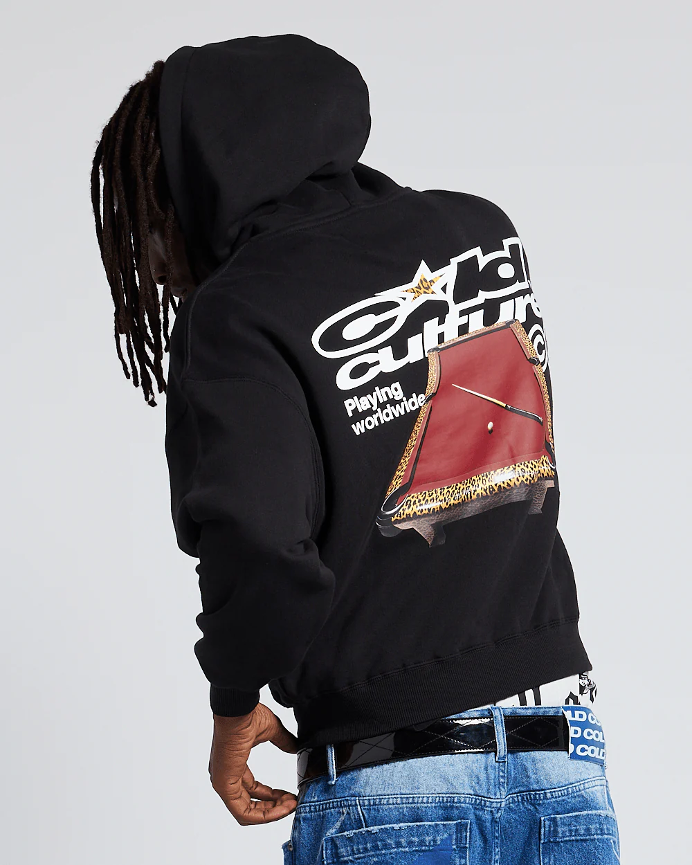 PLAYING WORLDWIDE HOODIE BLACK - Image 2