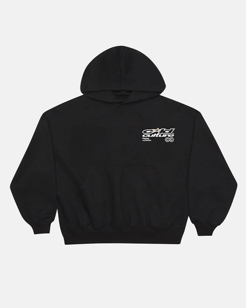 PLAYING WORLDWIDE HOODIE BLACK - Image 3