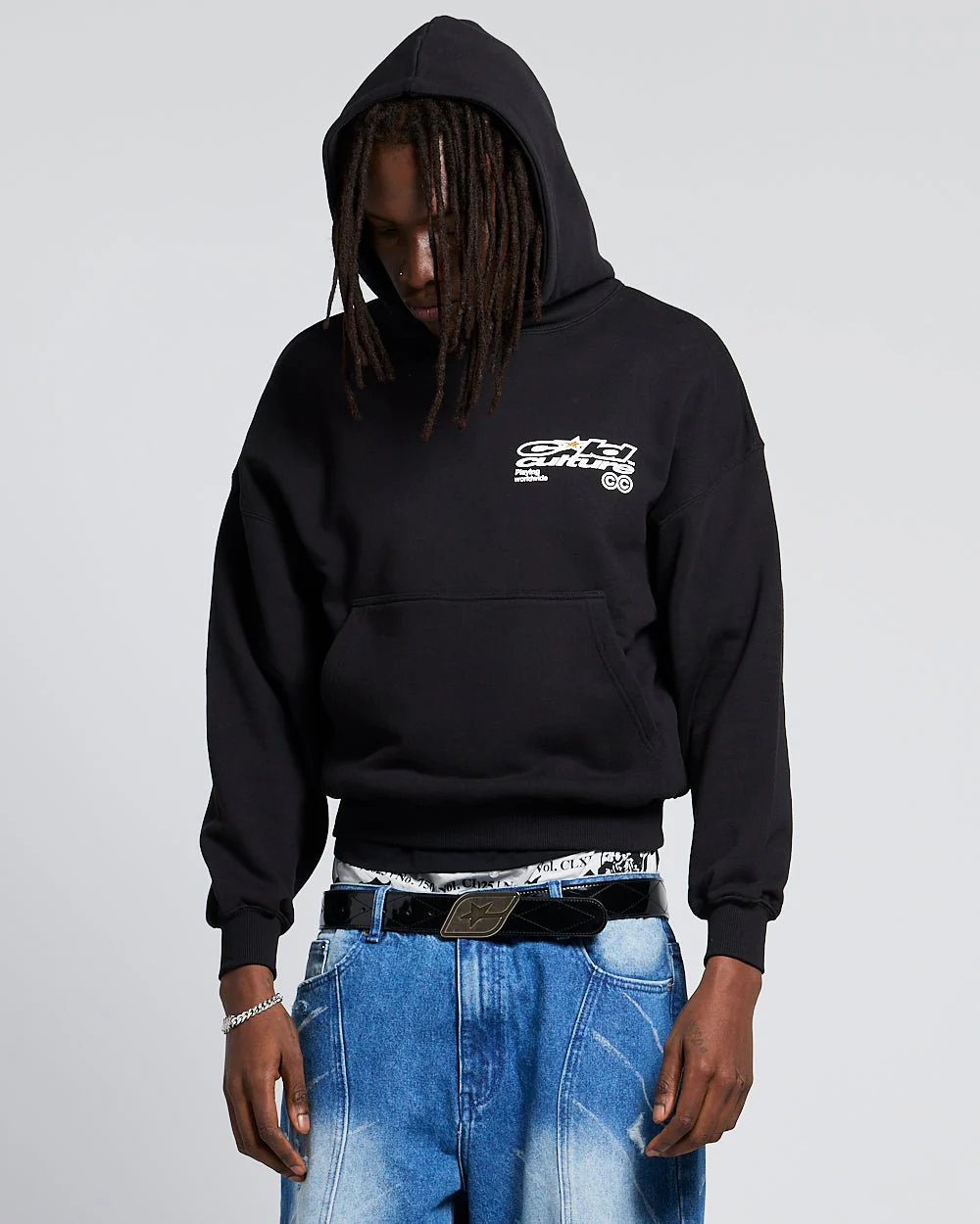 PLAYING WORLDWIDE HOODIE BLACK - Image 4