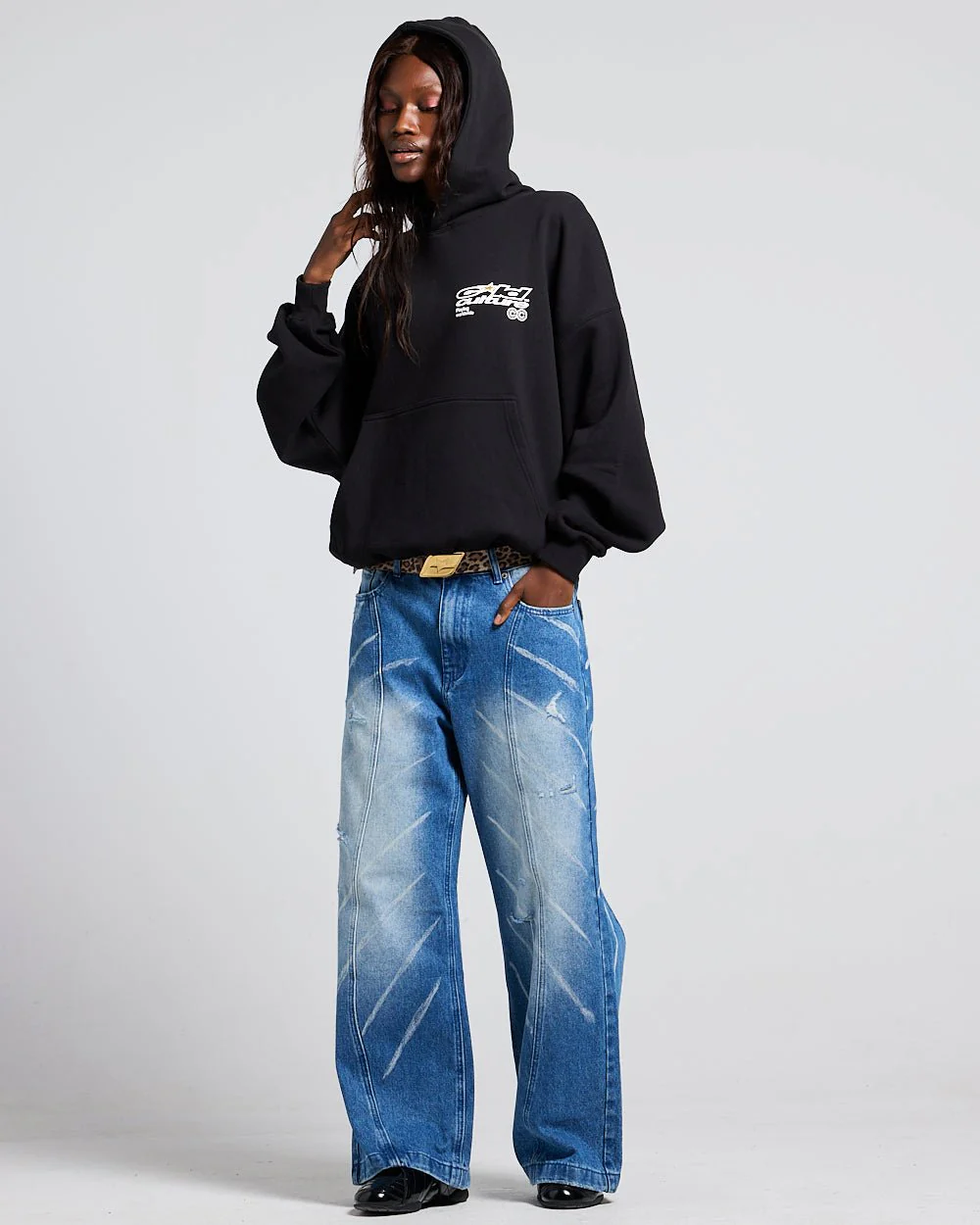PLAYING WORLDWIDE HOODIE BLACK - Image 6