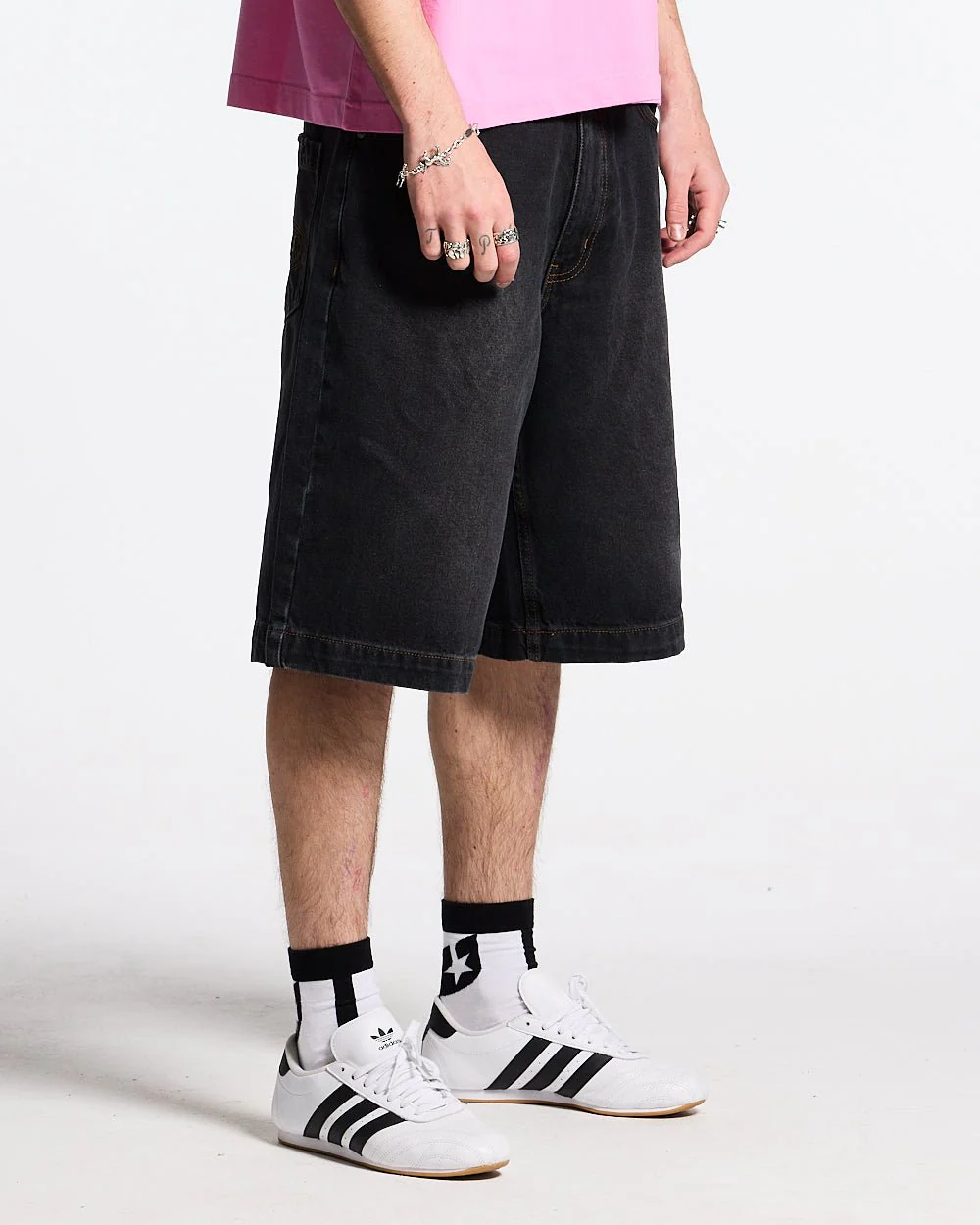 POCKET KO SHORTS BLACK DENIM - Image 4