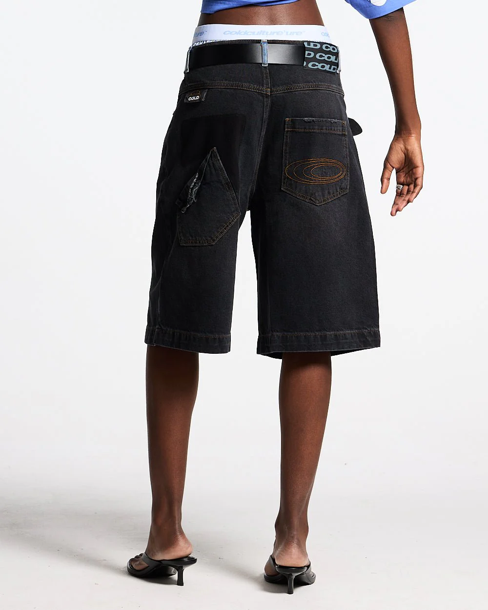 POCKET KO SHORTS BLACK DENIM - Image 5