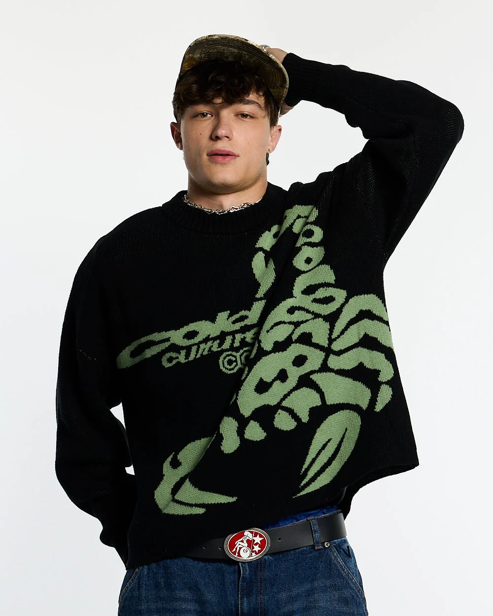 POISON KNIT BLACK AND GREEN - Image 3