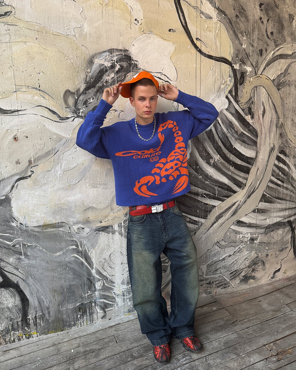 POISON KNIT BLUE AND ORANGE - Image 7
