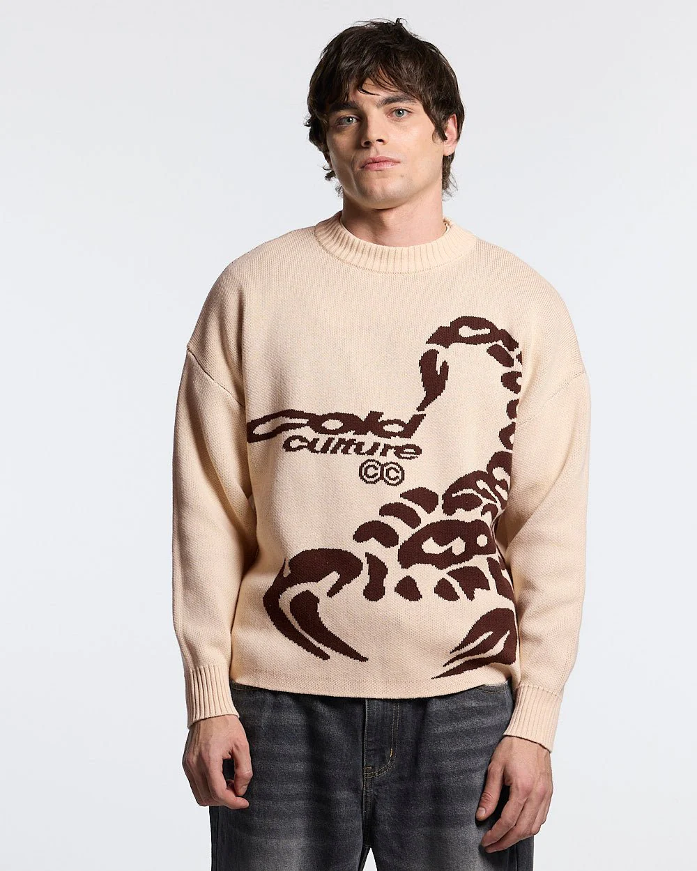 POISON KNIT CREAM AND BROWN - Image 2