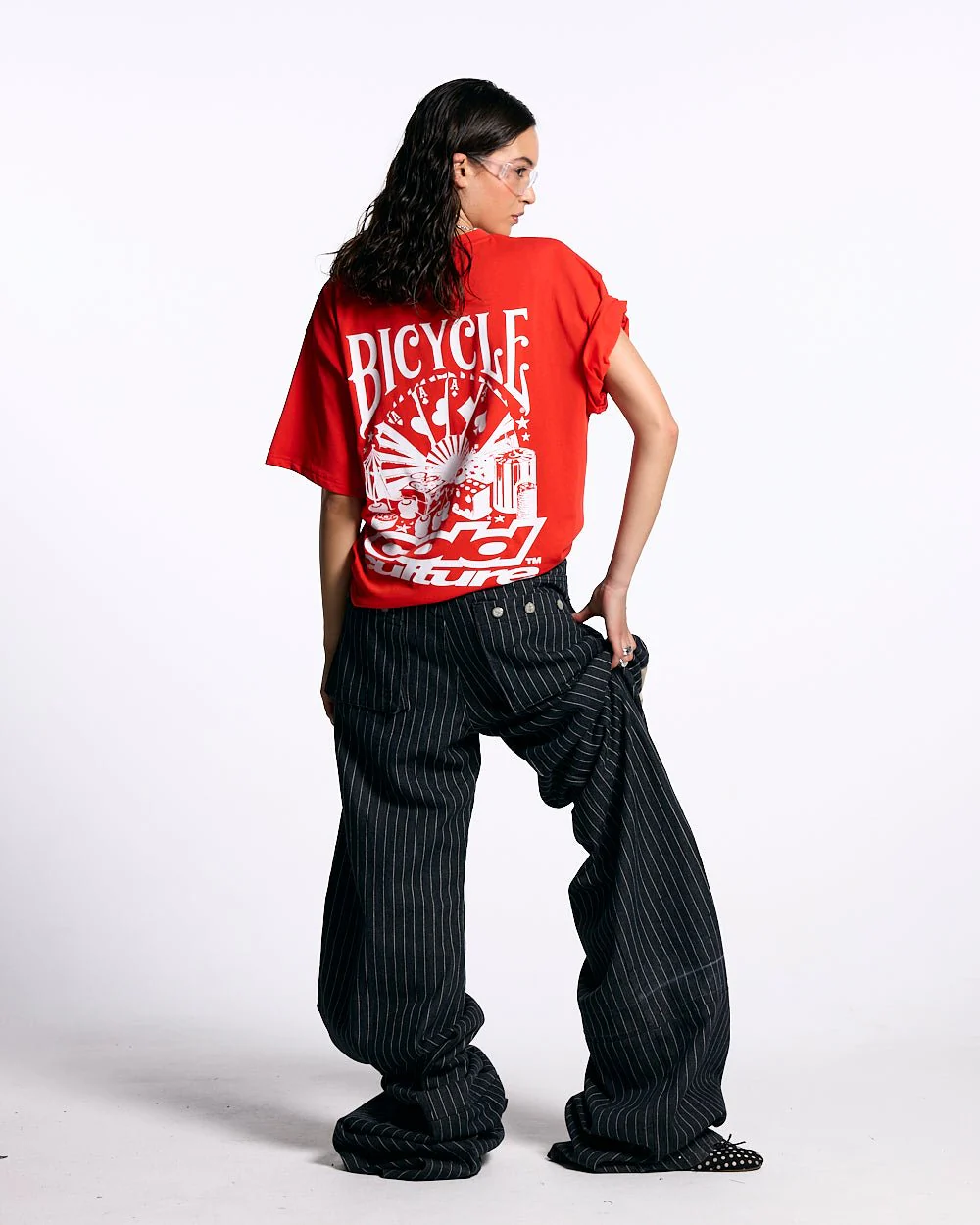POKER BICYCLE TEE FIERY RED - Image 5