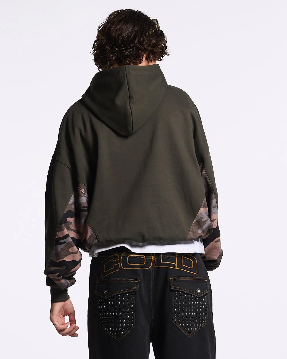 RACING CAMO HOODIE DARK GREEN - Image 4