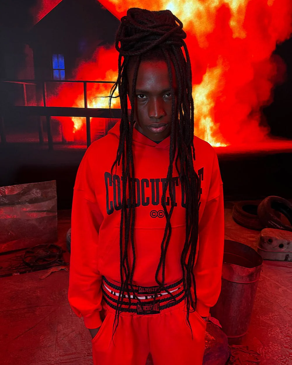 RAGE IN THE RING HOODIE RED - Image 8