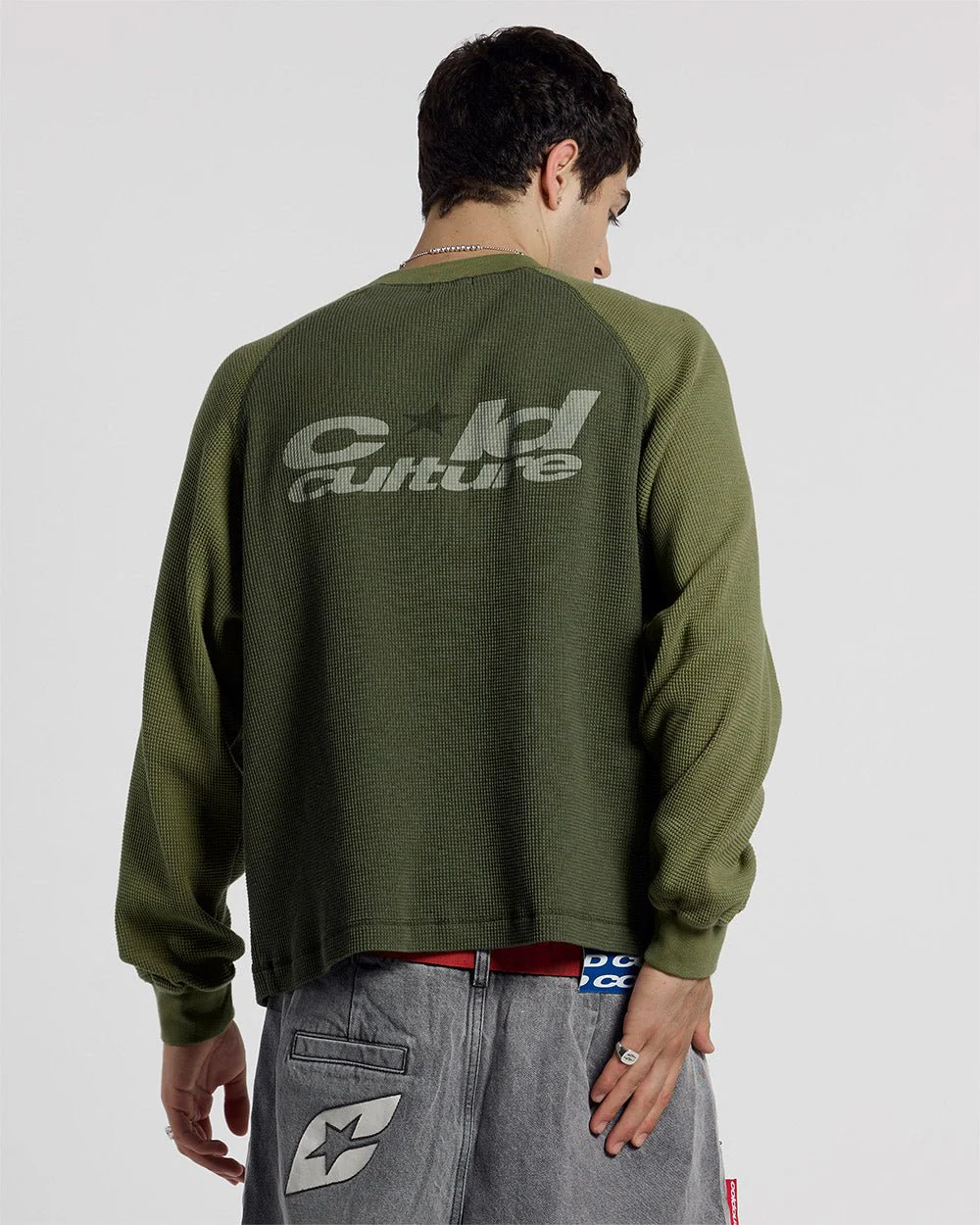 RANGLAN BICOLOR THERMAL LONGSLEEVE GREEN - Image 3