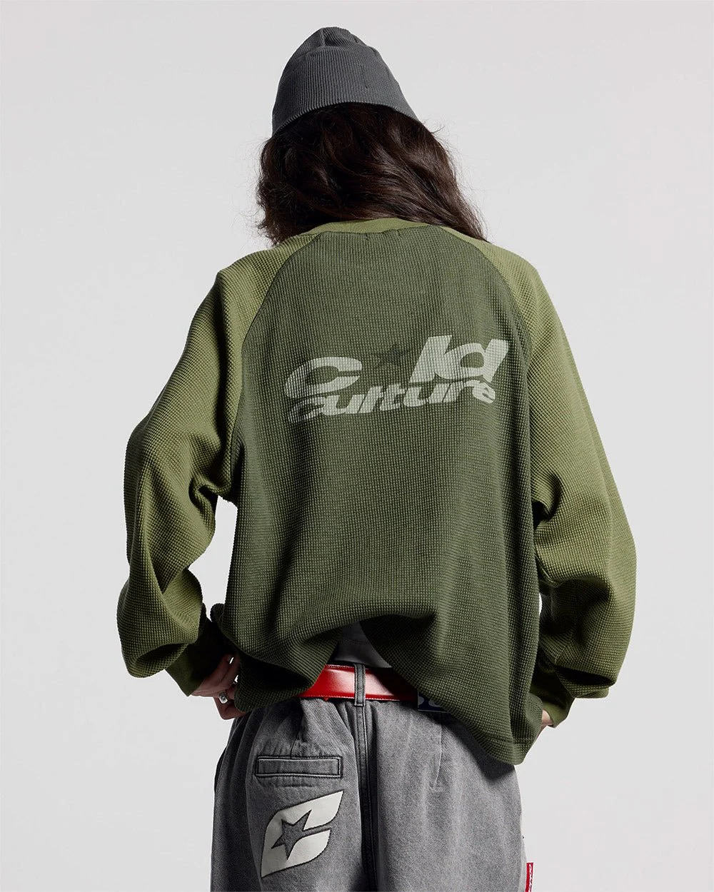 RANGLAN BICOLOR THERMAL LONGSLEEVE GREEN - Image 5