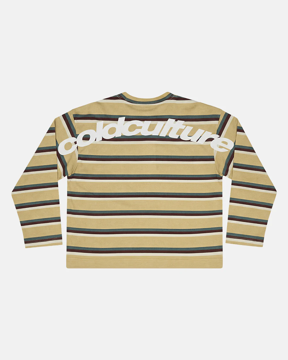 RAY CURVED LONGSLEEVE YELLOW & BROWN - Image 2