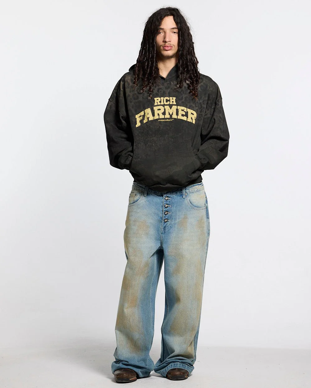 RICH FARMER HOODIE DARK GREY - Image 4