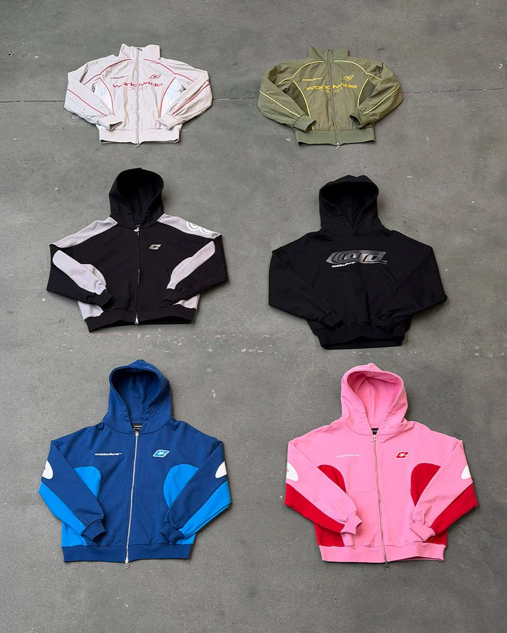 RIDER ZIP HOODIE BLACK & GREY - Image 10