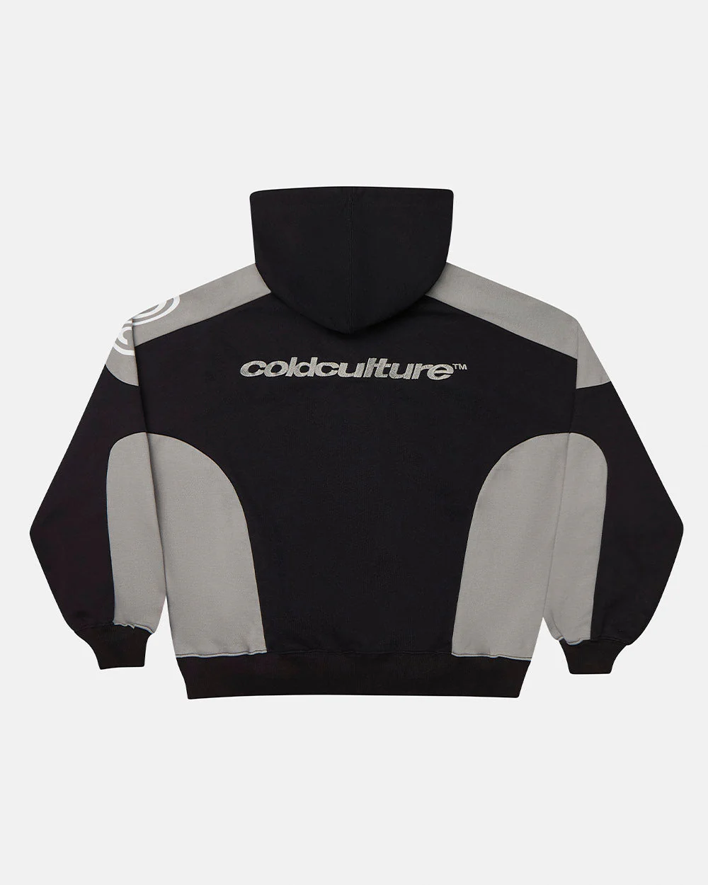 RIDER ZIP HOODIE BLACK & GREY - Image 3