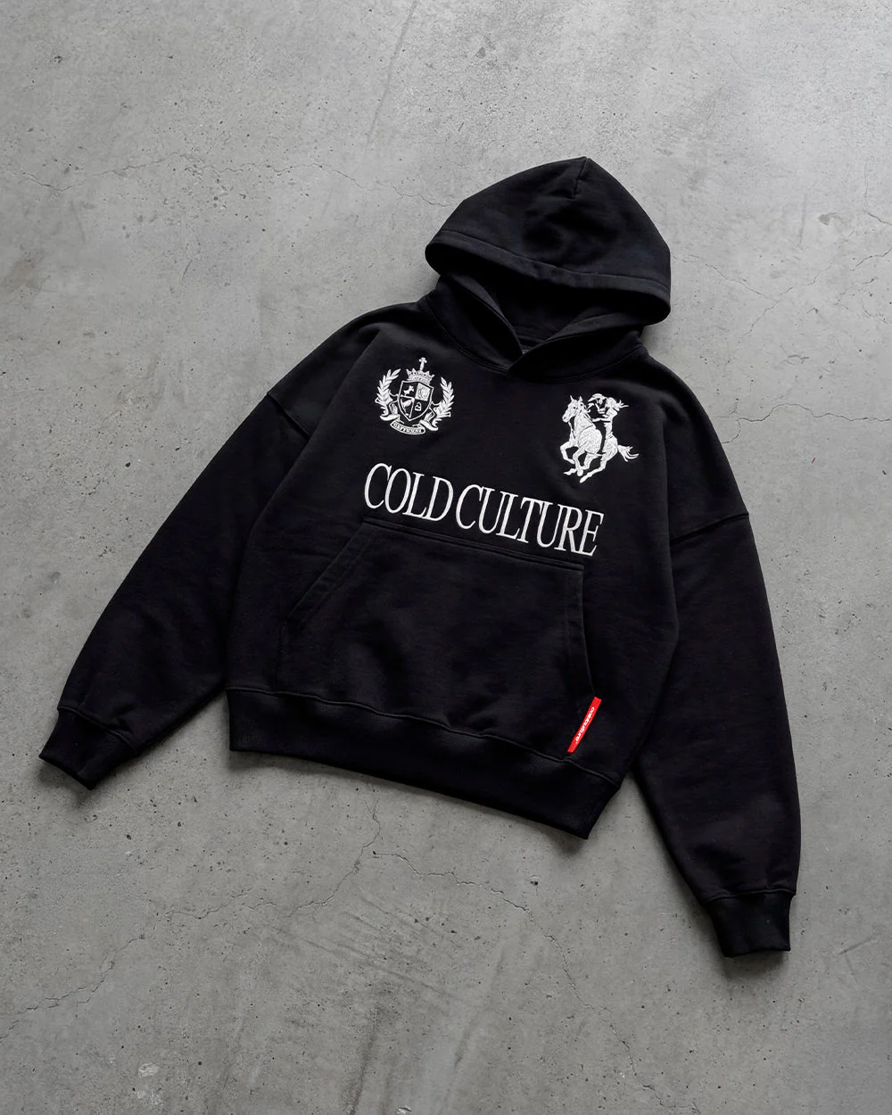 RIDING CLUB HOODIE BLACK - Image 12