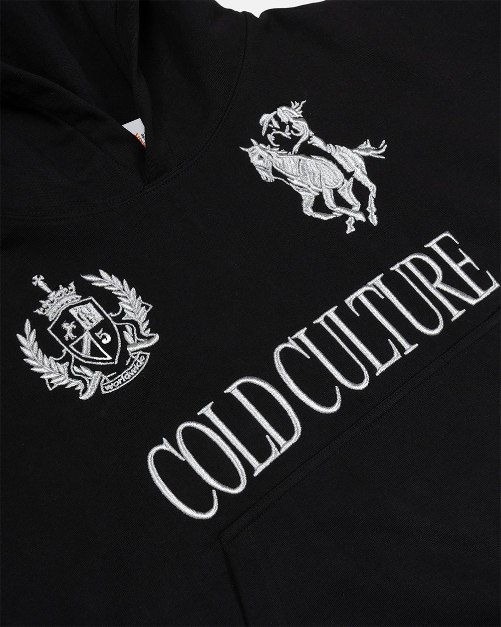 RIDING CLUB HOODIE BLACK - Image 6