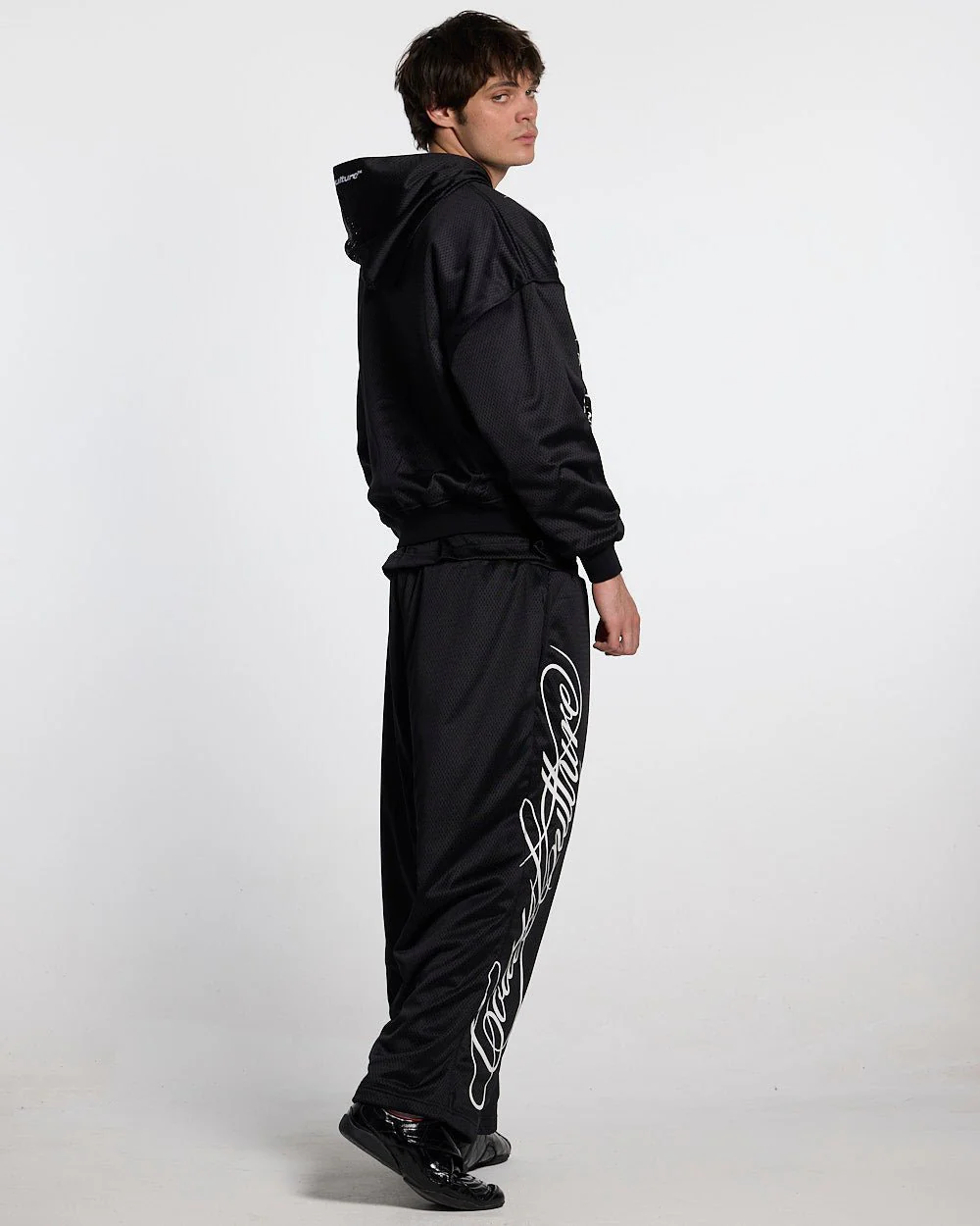 RIOT MESH HOODIE BLACK - Image 3