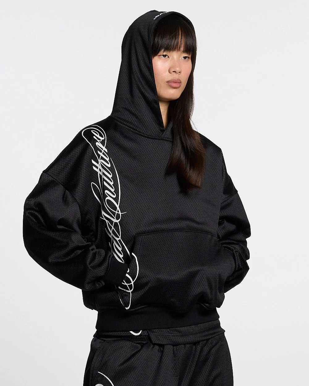RIOT MESH HOODIE BLACK - Image 5