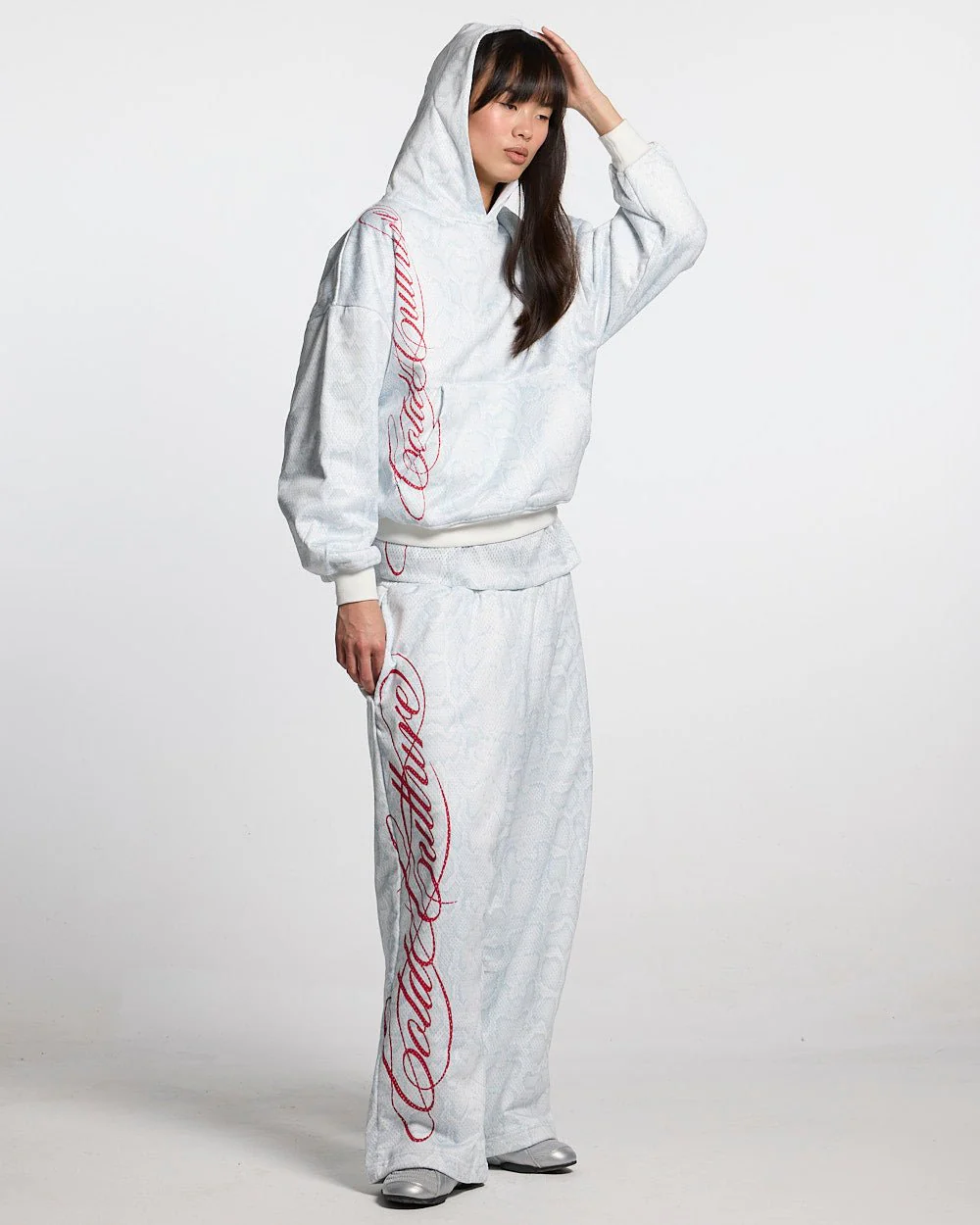 RIOT MESH HOODIE WHITE - Image 5
