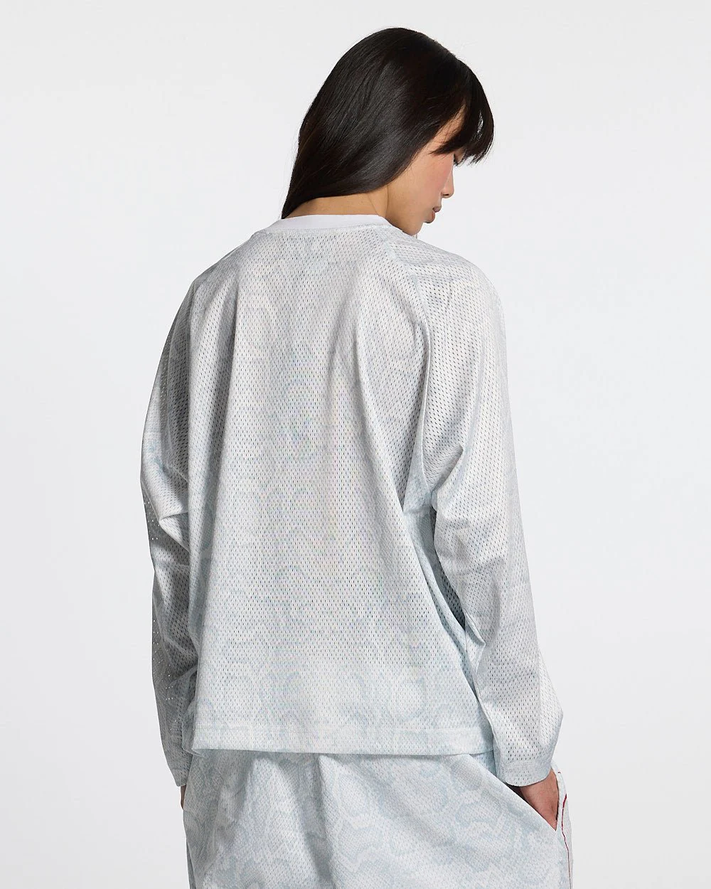 RIOT MESH LONGSLEEVE WHITE - Image 6